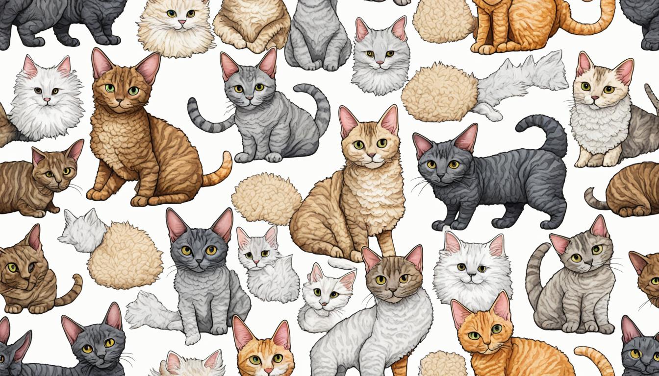 Rex cats' unique fur types